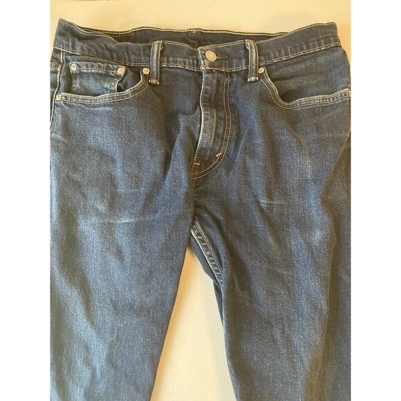 Levi's Men's 512 Straight Slim Tapered Dark Wash Denim Jeans Cotton Size 33x30 - Picture 1 of 4